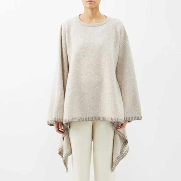 Lauren Manoogian Blanket-Stitch Alpaca-Blend Sweater - Size 1 / Small - Picture 3 of 9